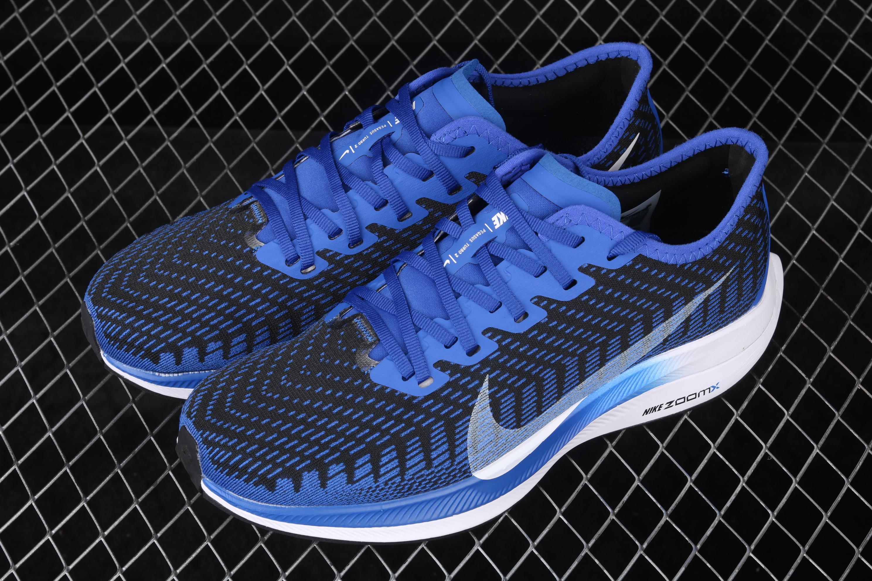 Nike Zoom Pegasus Turbo 2 Sea Blue White Shoes - Click Image to Close